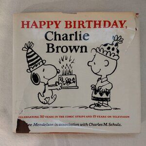 Vintage 1979-80 Happy Birthday Charley Brown Hardcover Book